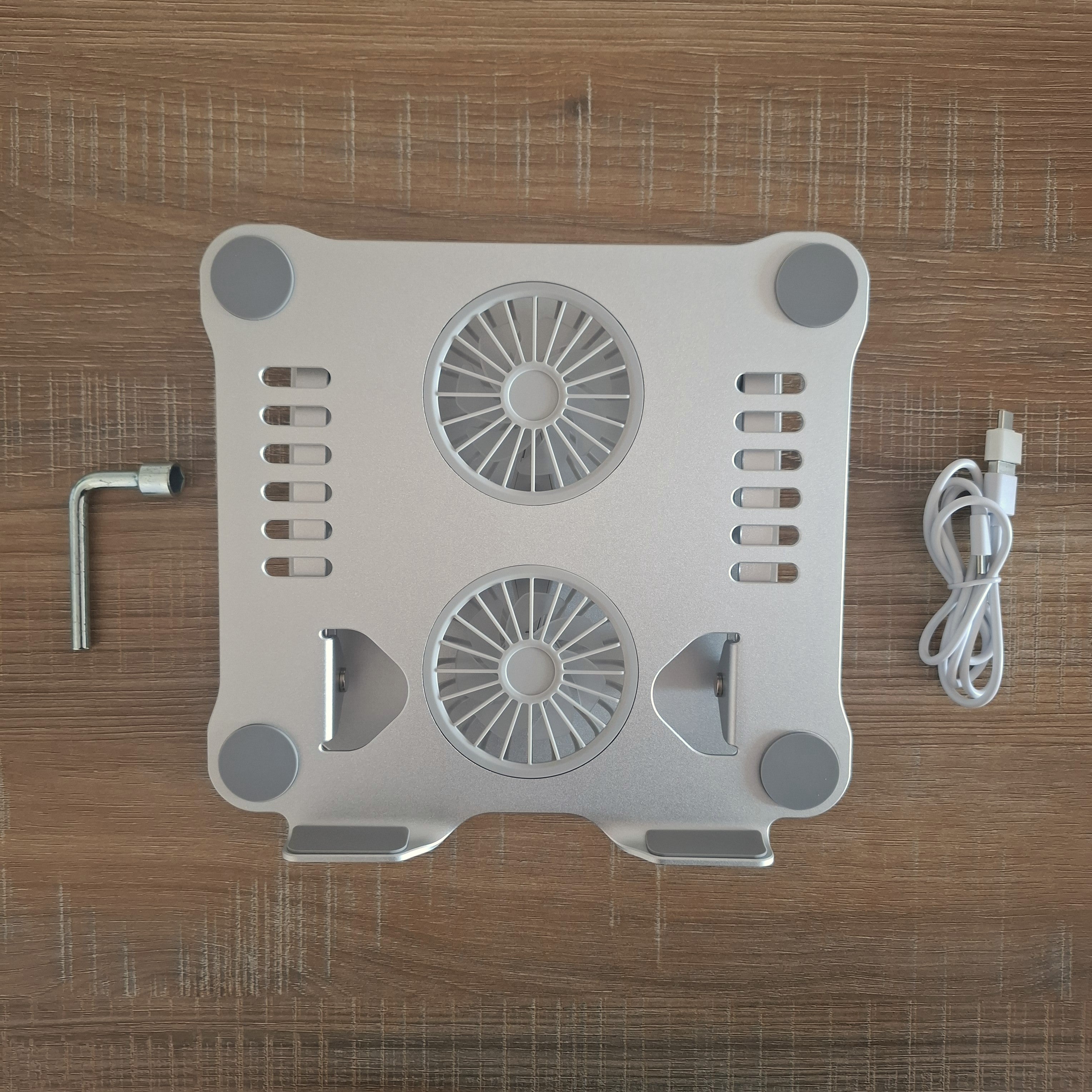 Soporte laptop con cooler y luces led