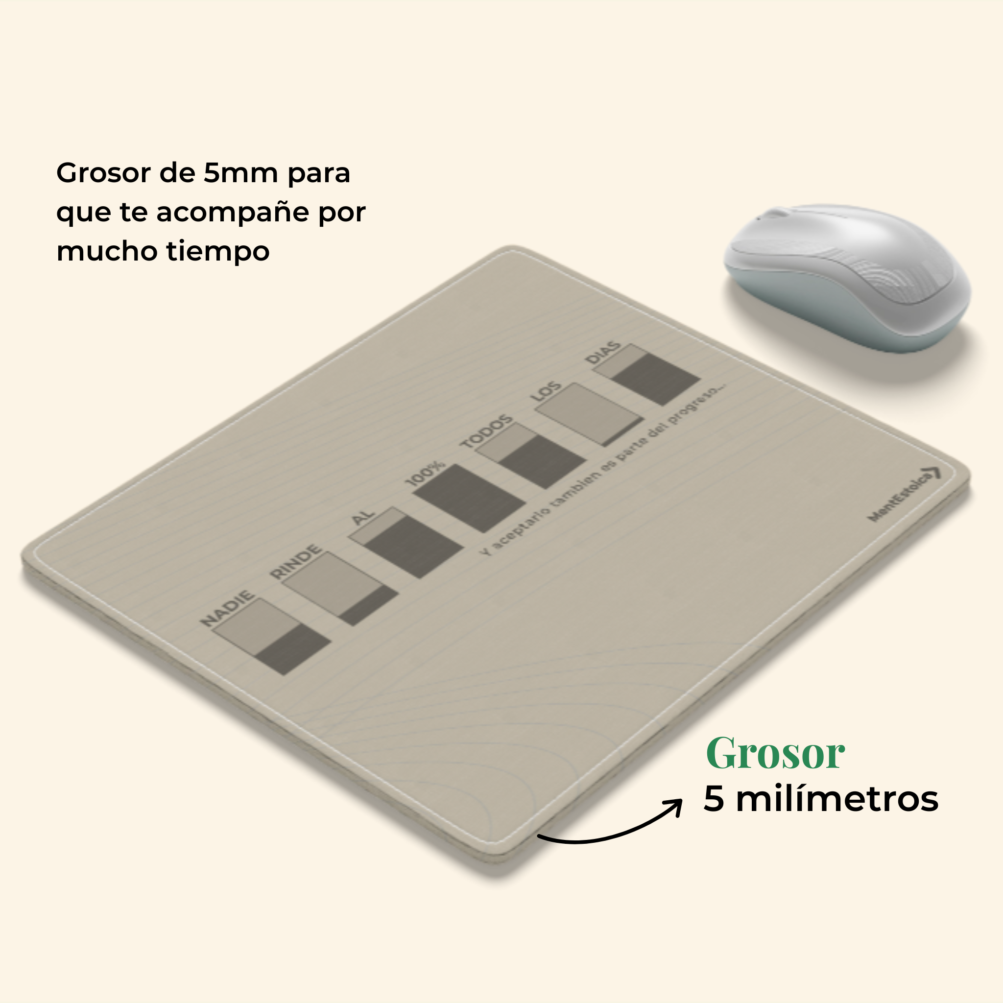 Mouse pad - Progreso real