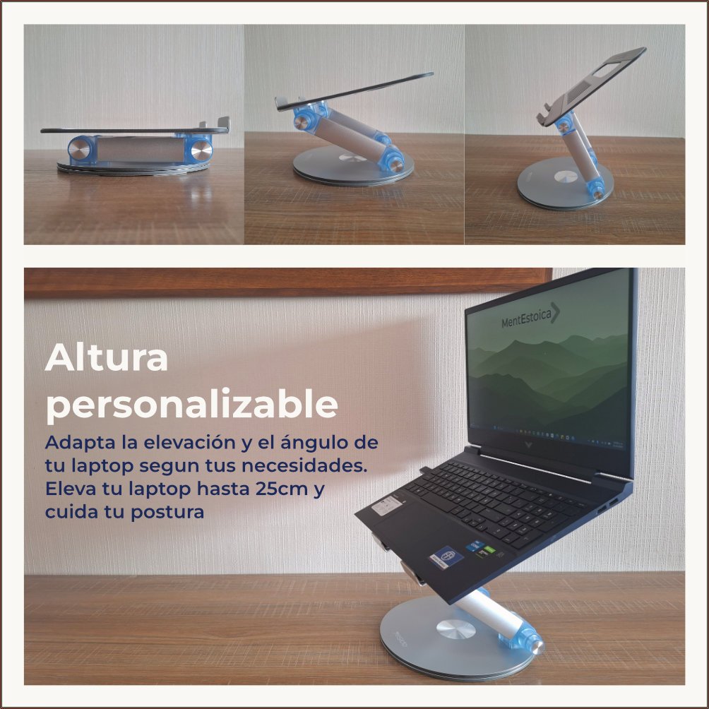 Soporte laptop giro 360 - sistema easy flex - Imagen 3