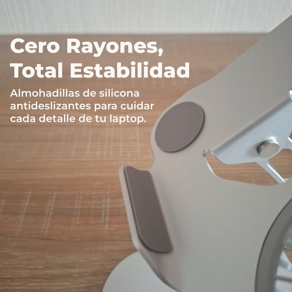 Soporte laptop con cooler y luces led - Imagen 5